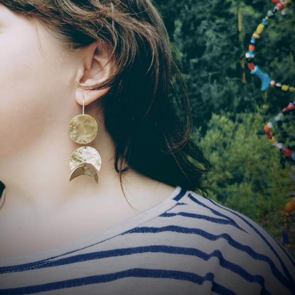 🌙Moon Phases in Brass 🌙 - Picture 2 of 7